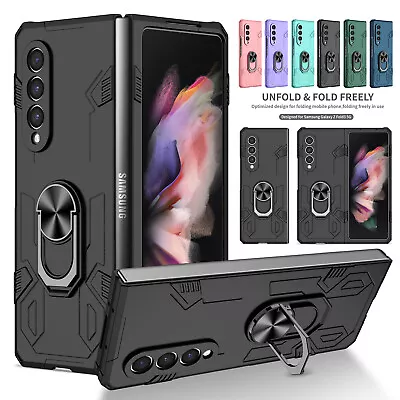 $10.91 • Buy Shockproof Ring Case For Samsung Galaxy Z Fold 4 3 2 5G Rugged Armor Cover Hard