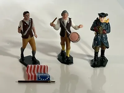 (3) VTG 1960's MARX Warriors Of World Revolutionary War Toy Soldiers Hong Kong • $8.86