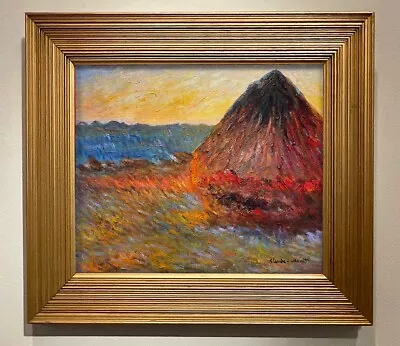 Claude Monet Painting - Hay Stack -  SALE • $215