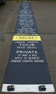 London Country Buses Transport Bus Destination Blind Grays 14 3 72 • £250