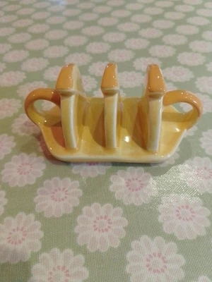 £10 • Buy Carlton Ware Mini Toast Rack Lemon Design Perfect Condition Measures 4 ½ Long