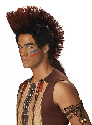 Chief Indian Warrior Mohawk Adult Costume Wig • $22.95