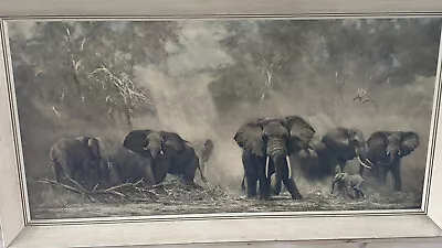David Shepherd Elephants At Amboseli 62’ Large Framed Print • £50
