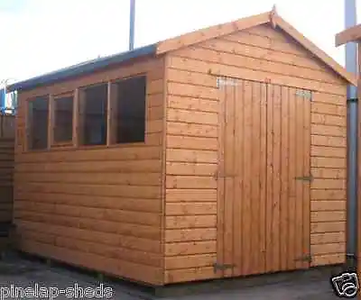 16x10 WOODEN WORKSHOP GARAGE FULLY T&G SHED STORE 16FT X 10FT APEX OR PENT ROOF • £2531.31