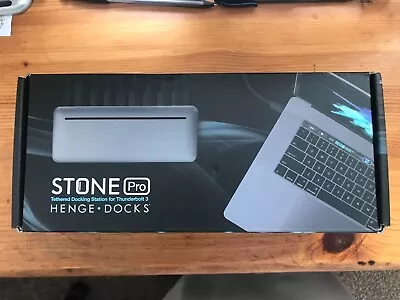 Genuine New HENGE DOCKS Stone Pro - MacBook Docking Station USB C/ Thunderbolt 3 • £129.99