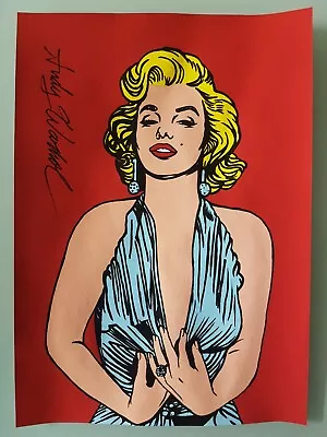 Andy Warhol Hand Signed. 'marilyn Monroe'. Watercolor On Paper. Pop Art • $30