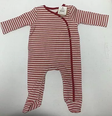 NEW Mud Pie Rib Striped Footed Sleeper Unisex Sz. 0-3 Months • $12