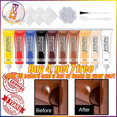 20ml Advanced Leather Repair Kit Filler Vinyl DIY Car Seat Patch Sofa Rip Holes • $7.99