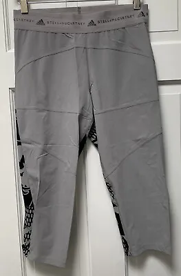 Adidas Womens Stella McCartney  Adizero Tight /capri/gray/print NWOT Compression • $49