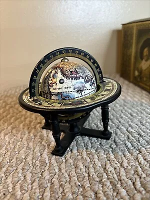 Vintage Metal Old World Desk/Tabletop Globe With Astrological  Zodiac Signs • $21