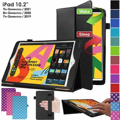 £5.95 • Buy For Apple IPad 10.2  2021 9th 8th Generation Leather Flip Smart Case Stand Cover
