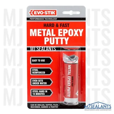 £6.79 • Buy Evo Stik Hard & Fast Metal Epoxy Putty Steel Reinforced Sets Under Water 50g