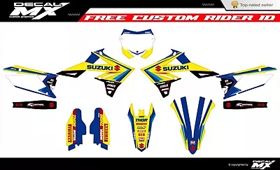 Fits Suzuki RMZ 250 2019 To 2024 RMZ450 2018 To 2024 Graphic Kit Decals Stickers • $128.24