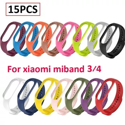 Xiaomi Mi Band 3/4 Watch Straps Silicone 15 PCS • £8.99