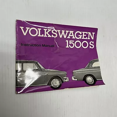 Volkswagen 1500S Manual From 8/64 August 1964 • $35