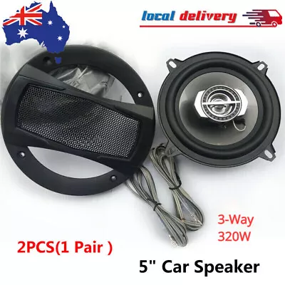 Car Coaxial Speakers 320W HiFi Stereo Super Bass Audio Subwoofer 5  Inch 3 Way • $36.69