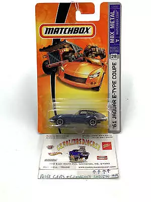 Matchbox 2007 #28 1961 Jaguar E -Type Coupe Dk Blue 93F • $5.99