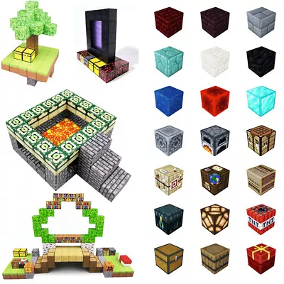 My World Building Block Toys Magnetic Tiles Cube Toys Transmission Hell Gate US • $18.69