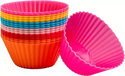 Silicone Cupcake Baking Cups 18 • $6.99