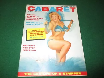 Cabaret Nov. 1956 Magazine Jennie Lee • $20