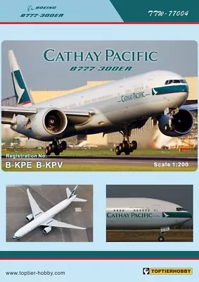 TOPTIERHOBBY 1/200 Boeing 777-300ER - Cathay Pacific Decal • $14