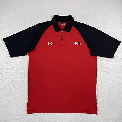 Maryland Terrapins Polo Shirt Mens Medium Under Armour Golf Football Basketball • $20