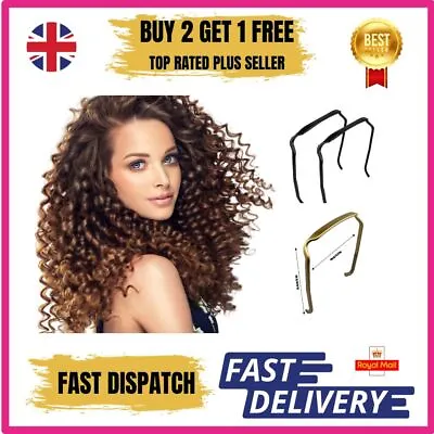 2X Hair Hoop Headband Band Curly Thick Invisible Hairstyle Fixing Tool Women Uk • £3.10