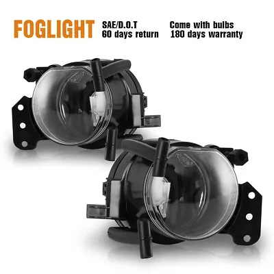 Fog Lights Assembly For BMW 5 Series E60 3 Series E46 Clear Lens Bumper Replace • $34.99