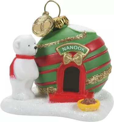 Nanook's Home Department 56 North Pole Village 6009834 Christmas Ornament Bear Z • $34.99