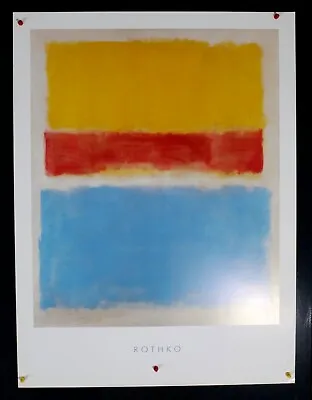 Mark Rothko - Untitled( YellowRed And Blue ) - 2002 - Wizard &  -Offset Poster • $95
