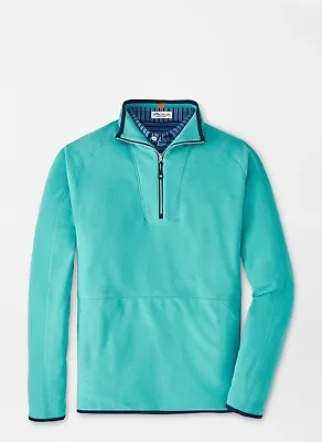 Peter Millar Men's Lily Pad Thermal Flow Micro Fleece Half-Zip Size XL NWT $148 • $95