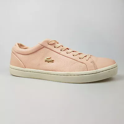 Women's LACOSTE 'Straightset 119 2' Sz 10 US Shoes Pink  | 3+ Extra 10% Off • $38.49