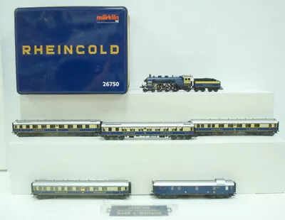 Marklin 26750 HO Scale K.Bay.Sts.B. Rheingold Steam Passenger Train Set EX/Box • $551.45