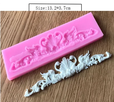 £2.30 • Buy DIY Relief Baroque Silicone Fondant Mould Vintage Cake Sugar Paste Icing Mold