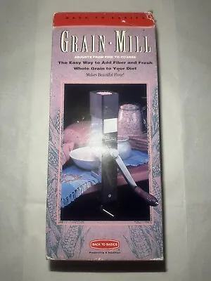 Back To Basics Hand Grain Mill Flour Grind Grinder Herbs Complete Model #555 • $49.87