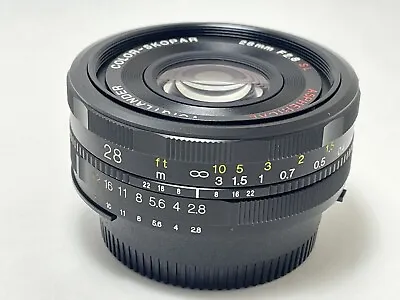 Near Mint Voigtlander Color-Skopar 28mm F2.8 SL II Nikon F-mount Lens • $649.99