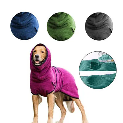 £9.39 • Buy Pet Absorbent Bathrobe Dog Drying Robe Soft Sleepwear Towel Coat Puppy Clothes
