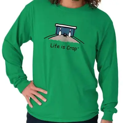 Life Is Crap Bowling Bowler Split Funny Gift Long Sleeve Tshirt For Men Or Women • £24.10