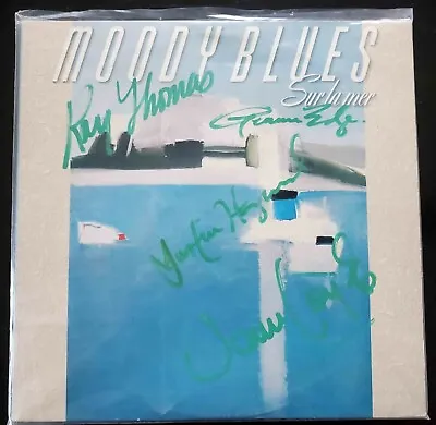 Moody Blues Autographed Album   Sur La Mer   Hayward Lodge Moraz Edge COA • $299.95