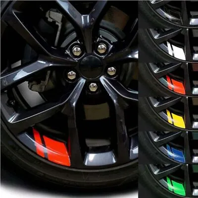 6x Car Accessories Reflective Sticker Car Wheel Rim Vinyl Decal Trim For 16 -21  • $2.57