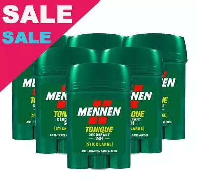 Mennen Tonique Deodorant Stick Aluminum Free 6 X 60ml • $47.19