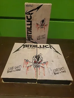 Metallica VHS: Live Shit Binge & Purge: Seattle San Diego VHS  (3 VHS Set) • $6