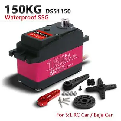 150KG DS51150 Robotics Digital Servo Waterproof Metal Gear Servo High Power 12V • $33.99