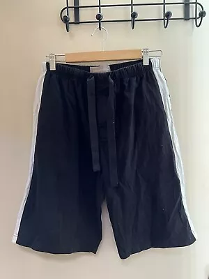 Mens Peter Alexander Black With White Side Stripe Pyjama Shorts-Sleepwear-Sz M • $15