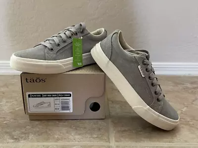 TAOS FOOTWEAR Plim Soul Canvas Sneaker Women's Size US 6.5 Gray • $49.95