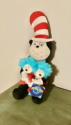 $9.99 • Buy New With Tags Universal Studios Cat In The Hat, Thing 1 & 2 Dr Seuss Plush 22 