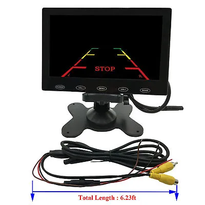 9 Inch Ultra Thin 800x480 TFT LCD Screen Audio HDMI VGA Car Rear View Monitor • $69.99