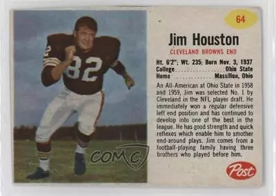 1962 Post Jim Houston #64 • $20.90