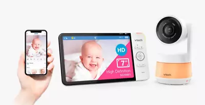 VTech RM7767HD 7inch Smart Wi-Fi Baby Monitor New RRP £199.99 • £199.99