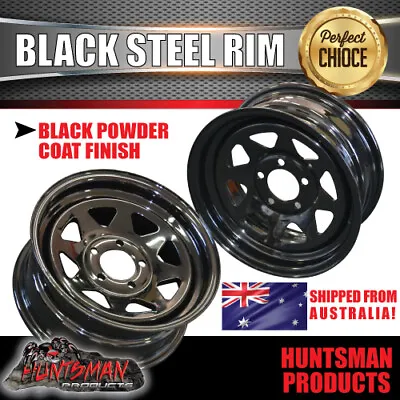 14x6 HT Holden Black Sunraysia Caravan Trailer Steel Wheel Rim. 14  Boat Camper  • $58